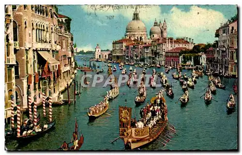 Ansichtskarte AK Venezia Canal Grande a Regata Storica