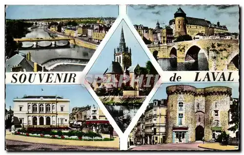 Cartes postales Souvenir de Laval