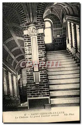 Cartes postales Saint Germain En Laye Le Chateau Le Grand Escalier Central