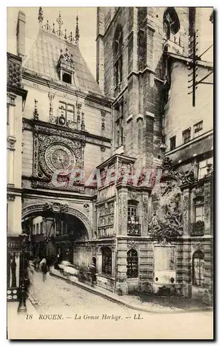 Cartes postales Rouen La Grosse Horloge