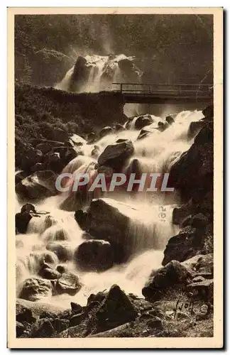 Cartes postales Les pyrenees Environs de Cauterets Cascade de Lutour