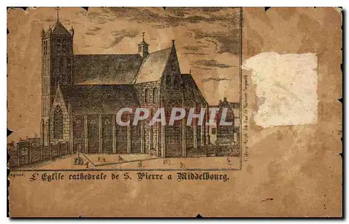 Cartes postales L&#39Eglise Cathedrale de S Pierre a Middelbourg