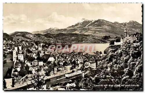 Cartes postales Luzern mit Rigi und Gustselt