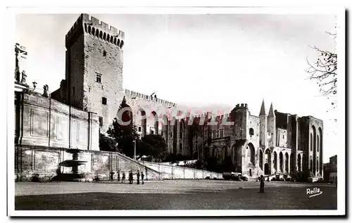 Cartes postales Avignon Palais des Papes Facade Occidentale et Tour Campane