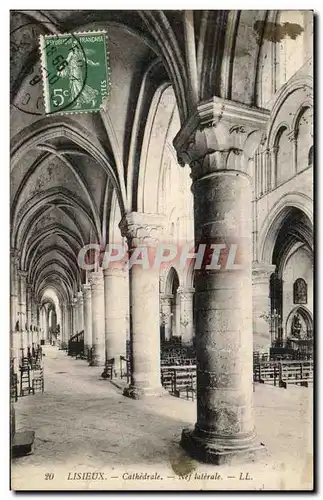 Cartes postales Lisieux Cathedrale Nef Laterale