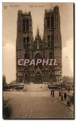 Cartes postales Bruxelles Eglise Ste Gudule