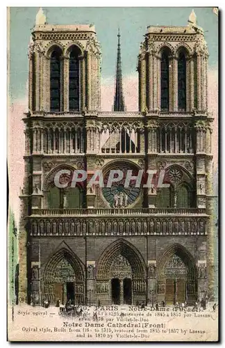 Cartes postales Paris Notre Dame Cathedrale