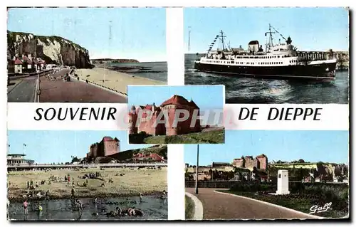 Cartes postales Souvenir De Dieppe Bateau