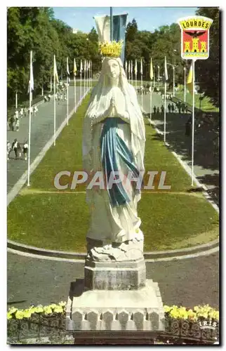 Moderne Karte Lourdes La Vierge Couronnee