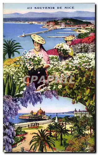 Cartes postales Souvenir De Nice Folklore