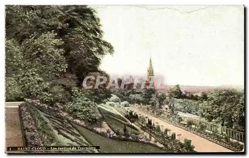 Cartes postales Saint Cloud Les Jardins du Trocadero