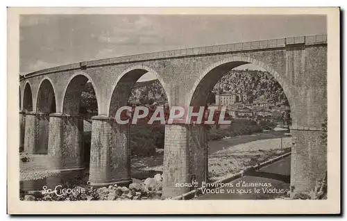 Cartes postales Environs d&#39Aubenas Vogue vu sous le Viaduc