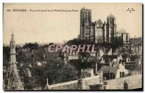 Ansichtskarte AK Bourges Vue centrale prise du Palais Jacques Coeur