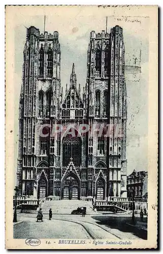 Cartes postales Bruxelles Eglise Sainte Gudule