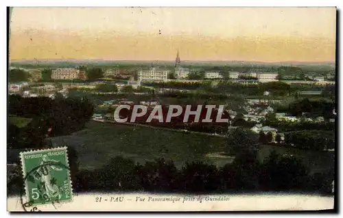 Cartes postales Pau Vue Panoramique prise de Guindales