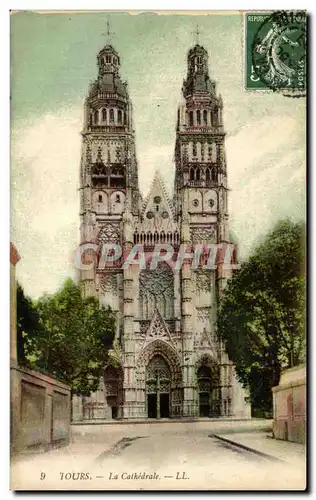 Cartes postales Tours La Cathedrale