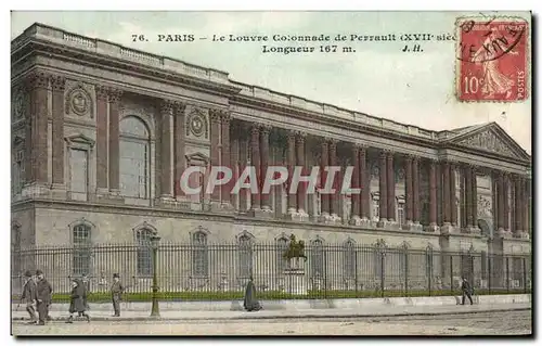 Ansichtskarte AK Paris Le Louvre Colonnade De Perrault