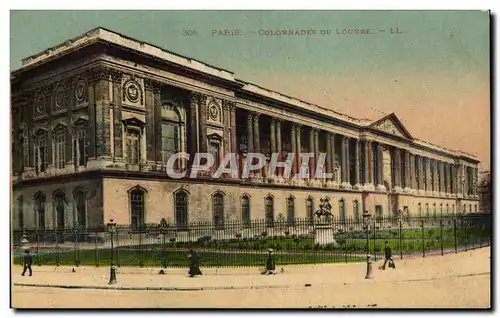 Ansichtskarte AK Paris Colonnades Du Louvre