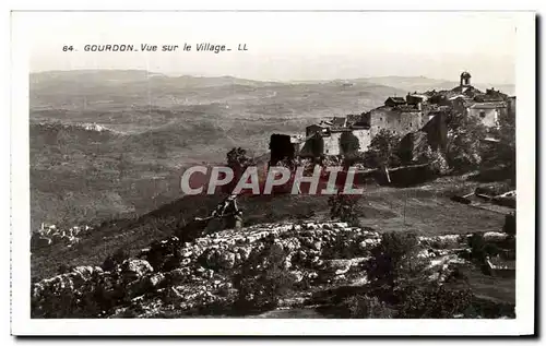 Cartes postales Gourdon Vue Sur Le Village