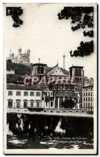 Ansichtskarte AK Lyon Coteau De Fourviere Et Cathedrale Saint Jean