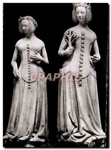 Ansichtskarte AK Poitiers Ancien Palais Des Comtes Statues Du Jeanne de Boulogne