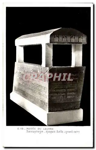 Cartes postales Musee Du Louvre Sarcophage Epoque Saite