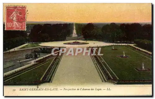 Cartes postales Saint Germain En Laye Perspective De L&#39Avenue Des Loges