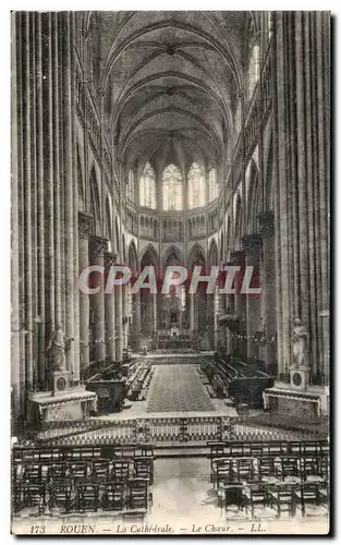 Cartes postales Rouen La Cathedrale Le Choeur