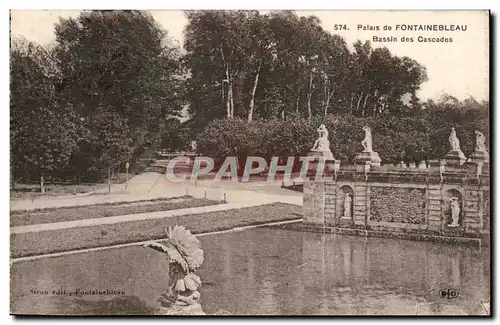 Ansichtskarte AK Palais de Fontainebleau Bassin des Cascades