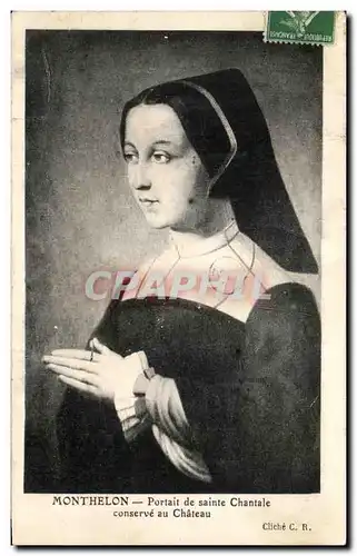 Cartes postales Monthelon Portait de Sainte Chantale Conserve au Chateau