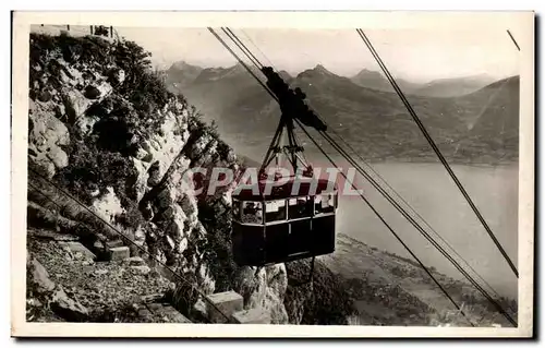 Ansichtskarte AK Annecy Teleferique de Veyrier du lac Cabine arrivant a la gare superieure