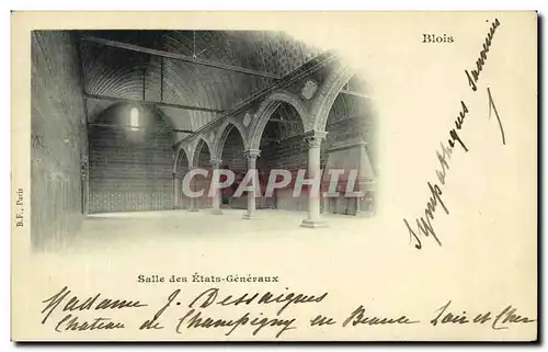 Cartes postales Salle des Etats Generaux Blois