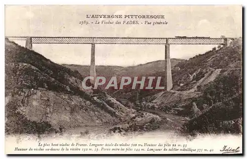 Ansichtskarte AK L&#39Auvergne Pittoresque Le Viaduc des Fades Vue Generale