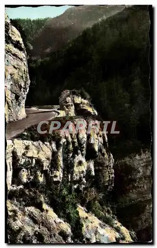 Moderne Karte La Franche Comte Pittoresque Route de Saint Claude La Faucille Gorges du Flumen Le saut du chie