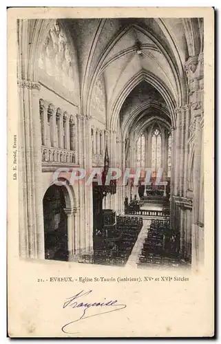 Ansichtskarte AK Evreux Eglise St Taurin