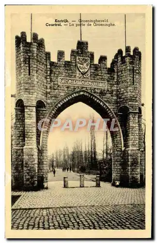 Cartes postales Courtrai La porte de Groeninghe