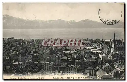 Cartes postales Lausanne et les Alpes de Savoie