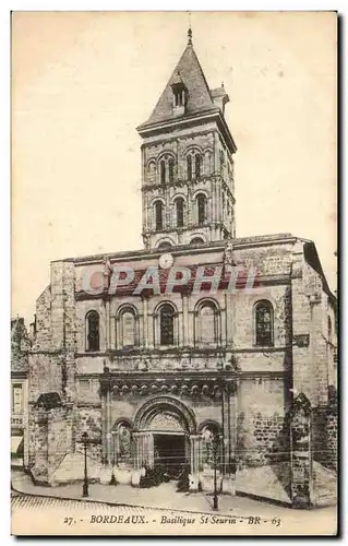 Ansichtskarte AK Bordeaux Basilique St Seurin