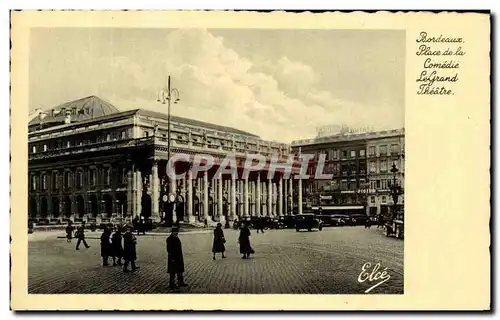 Cartes postales Bordeaux Place de la Comedie Lacuand