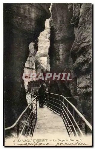 Ansichtskarte AK Environs D&#39Annecy Les Gorges du Fier