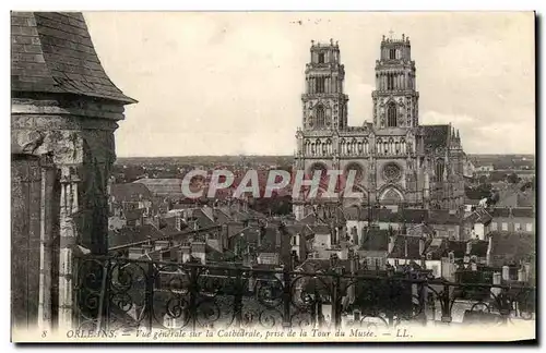 Cartes postales Orleans Vue generale sur la Cathedrale prise de la Tour du Musee