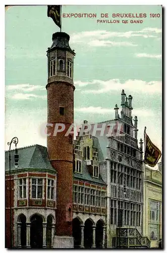 Ansichtskarte AK Expositon De Bruxelles 1910 Pavillon De Gand