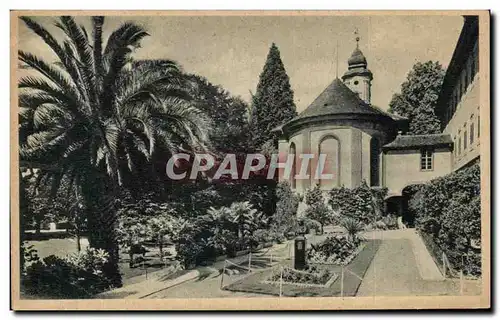 Ansichtskarte AK Insel Mainau Partie Bei der Schlosskirche