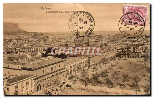 Cartes postales Palermo Panorama Du Porta Nuave