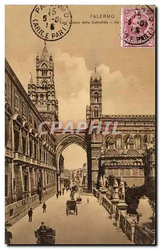 Cartes postales Palermo Lato anistro della Cattedrale V
