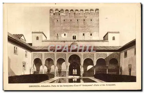 Cartes postales Granada Athambra Patio de los Arrayanes Cour Arrayanes Patio of the