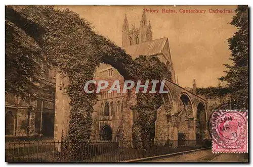 Ansichtskarte AK Priory Ruins Canterbury Cathedral