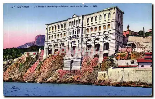 Cartes postales Monaco Le Musee Oceanographique Cote De La Mer