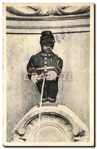 Cartes postales Bruxelles Brussel Chasseur Alpin Manneken Pis