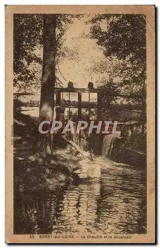 Cartes postales Bonny Sur Loire La Cheuille et le deversoir